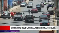 Balacera en San Miguel. Foto y video: América Noticias