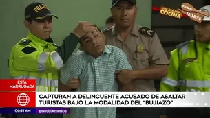 Detienen a delincuente que asaltaba a turistas.