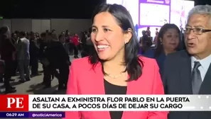 Exministra de Educación, Flor Pablo. Foto: América TV