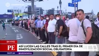 Colas en la avenida Faucett. América Noticias