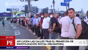 Colas en la avenida Faucett. América Noticias