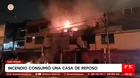 San Miguel: Incendio en casa de reposo deja solo daños materiales