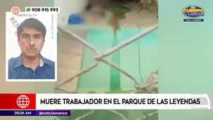 Murió trabajador en el Parque de Las Leyendas. Foto y video: América Noticias