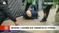 Hombre realizó disparo en San Miguel. Foto y video: América Noticias