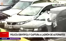 San Miguel: Policía identifica y captura a ladrón de autopartes - Noticias de autopartes