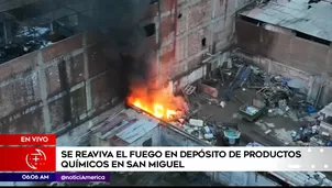 Incendio en San Miguel. Foto y video: América Noticias