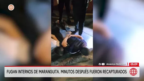 Tres internos fugan de Maranguita y son recapturados en San Miguel. Foto: América Noticias