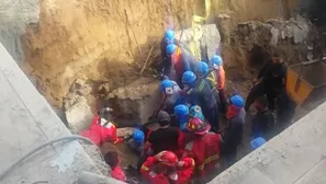 San Miguel: tres obreros atrapados en derrumbe de obra en colegio