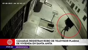 Robo de televisor en Santa Anita.