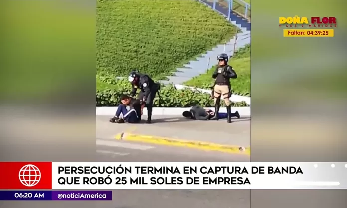 Santa Anita: capturan a delincuentes que robaron S/25 mil de empresa