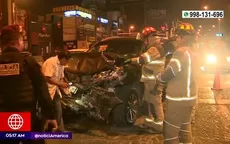 Santa Anita: Choque de cúster y camioneta dejó cuatro heridos - Noticias de santa anita