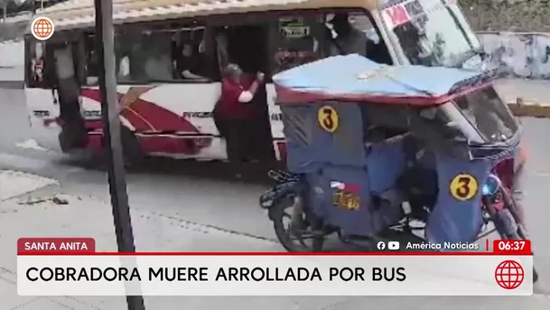 Santa Anita: Cobradora muere arrollada por su propio bus. Foto: América Noticias