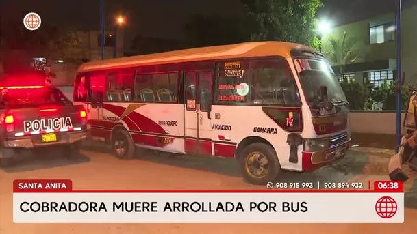 Santa Anita: Cobradora muere arrollada por su propio bus. Foto: América Noticias