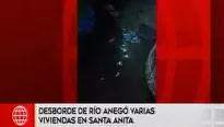 El aniego ocurrió en Santa Anita