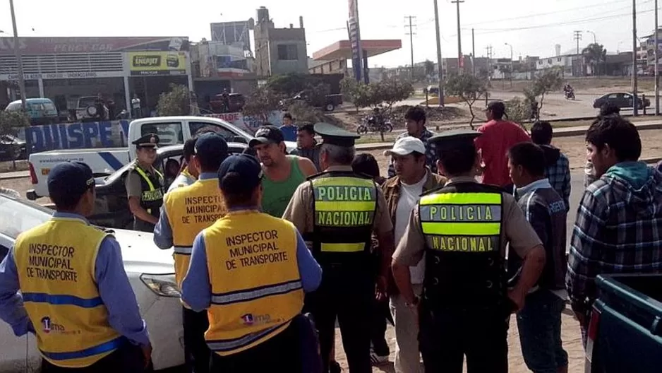 Inspectores de tránsito. Foto referencial: Andina