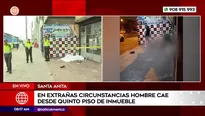 Hombre murió tras caer del quinto piso de un inmueble en Santa Anita. Foto y video: América Noticias