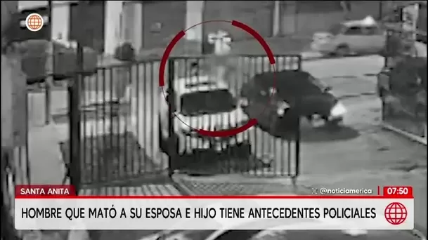 El hombre que asesinó a su esposa e hijo a balazos registra antecedentes policiales por violencia/ América Noticias