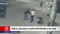 Cámara captó el momento del asalto en plena calle.