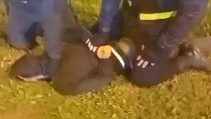 La captura se dio en el distrito de El Agustino donde cayeron estos tres delincuentes. / Video: América Noticias