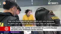 Trabajadora del municipio de Santa Anita integraría banda criminal. Foto y video: América Noticias