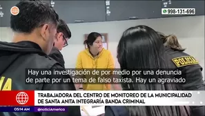 Trabajadora del municipio de Santa Anita integraría banda criminal. Foto y video: América Noticias