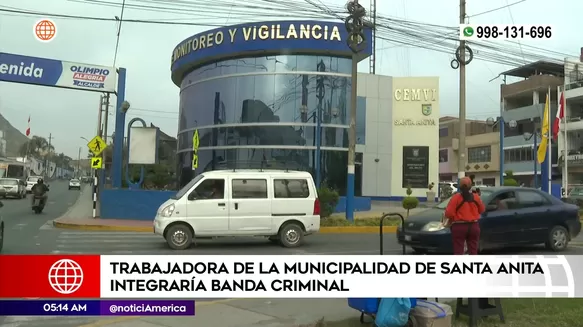 Trabajadora del municipio de Santa Anita integraría banda criminal. Foto: América Noticias