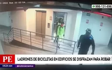 Santa Beatriz: Ladrones de bicicletas en edificios se disfrazan para robar - Noticias de bicicletas