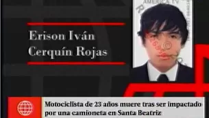 Motociclista muri&oacute; atropellado.