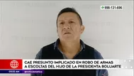 Santa Catalina: Cayó presunto implicado en robo de armas a escoltas del hijo de Dina Boluarte