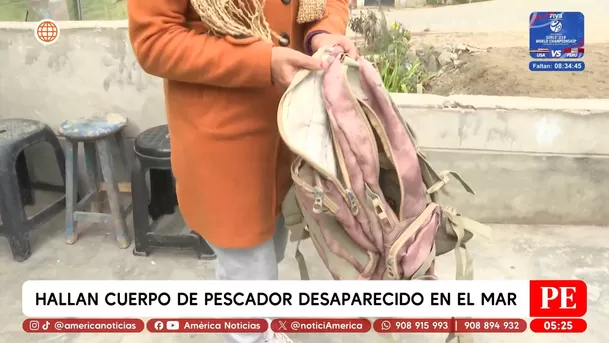 Hallan cuerpo de pescador desaparecido en el mar en Santa Rosa. Foto: América Noticias