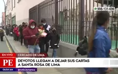Santa Rosa de Lima: Devotos llegan a dejar sus cartas - Noticias de santa-anita