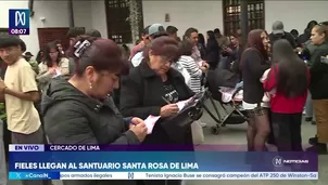 Santa Rosa de Lima: Miles acuden a su santuario. Foto y video: Canal N
