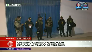 Operativo contra tráfico de terrenos en Santa Rosa. Foto y video: América Noticias