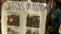 Pobladores de Santa Rosa protestaron en los exteriores de la Dircote. Foto: captura de TV