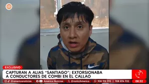Alias Santiago, como se conoce a Santiago Landa Vilchez, fue capturado por extorsionar / Video: América Noticias