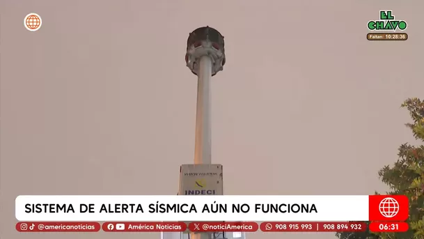 Sistema de alerta sísmica aún no funciona. Foto: América Noticias