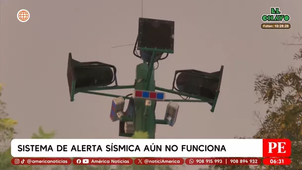 Sistema de alerta sísmica aún no funciona. Foto: América Noticias