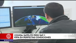 La función del PerúSAT-1 transmitir imágenes terrestres del territorio peruano para detectar desastres. Foto: captura de TV