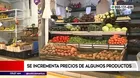 Se incrementa precios de algunos productos tras paro de transportistas