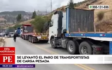 Se levantó el paro de transportistas de carga pesada - Noticias de kalimba
