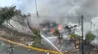 Se registra incendio en almacén de cartones en la avenida México