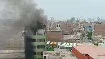 Incendio. / Video: Canal N