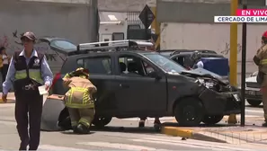 Se registra un triple choque en la avenida Petit Thouars. / Video: Canal N