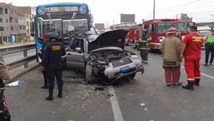 Se registraron 154 accidentes en la Vía de Evitamiento y Línea Amarilla en 2024. Foto: Andina / Video: Canal N