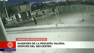 Cámaras de seguridad muestran el momento en que la menor de 12 años aparece tras estar cinco días secuestrada / Fuente: América Noticias