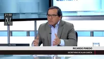 Ricardo Pinedo, secretario del expresidente Alan García