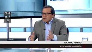 Ricardo Pinedo, secretario del expresidente Alan García