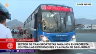 EN VIVO | Sector de transportistas acata paro