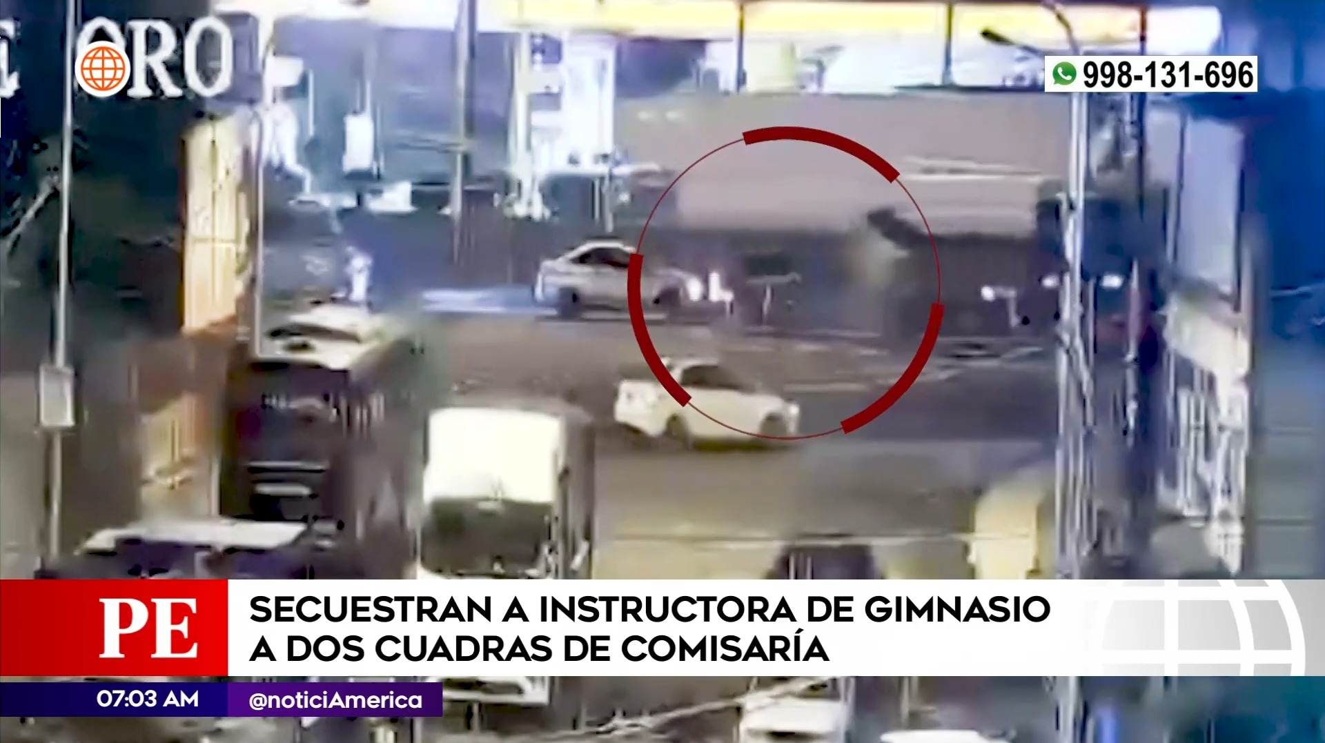 Fue interceptada en avenida Alfredo Mendiola | Imagen: América Noticias