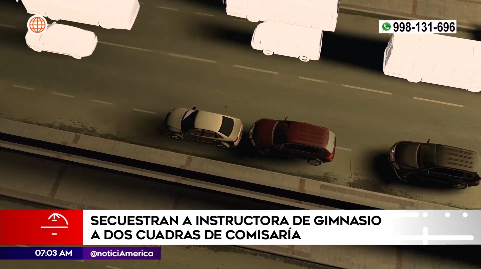 Delincuentes cerraron su auto | Imagen: América Noticias